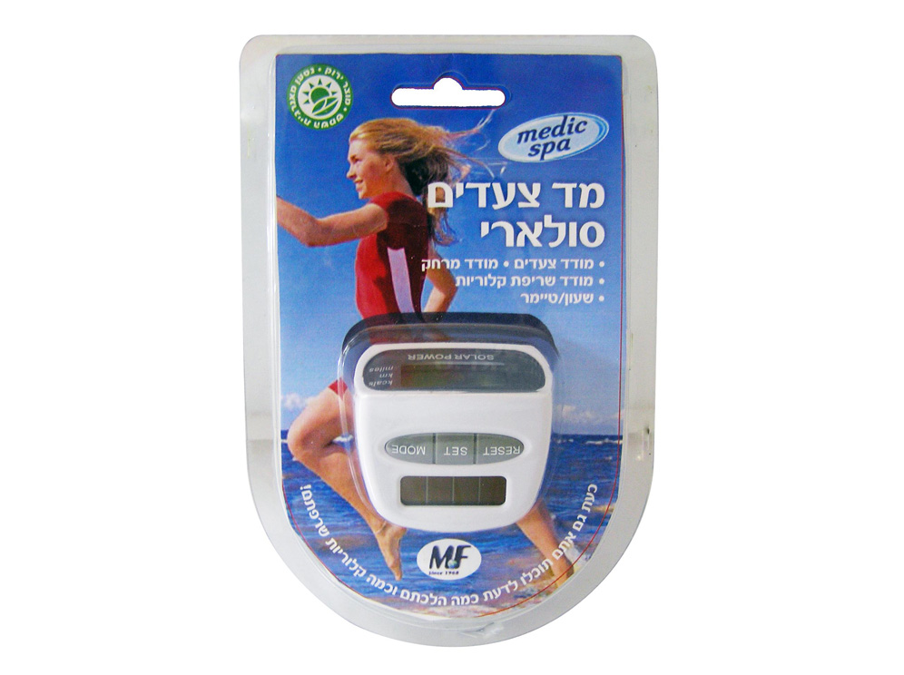 מד צעדים סולארי מד צעדים סולארי