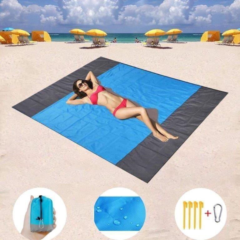 מחצלת חוף דוחה חול מחצלת חוף דוחה חול