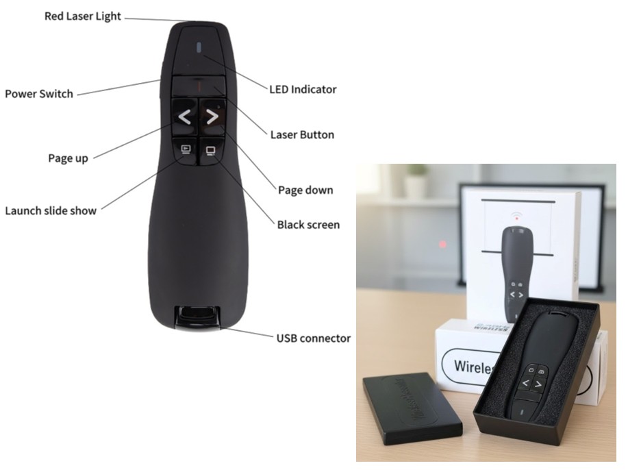 מעביר מצגות סמן לייזר סנאפ