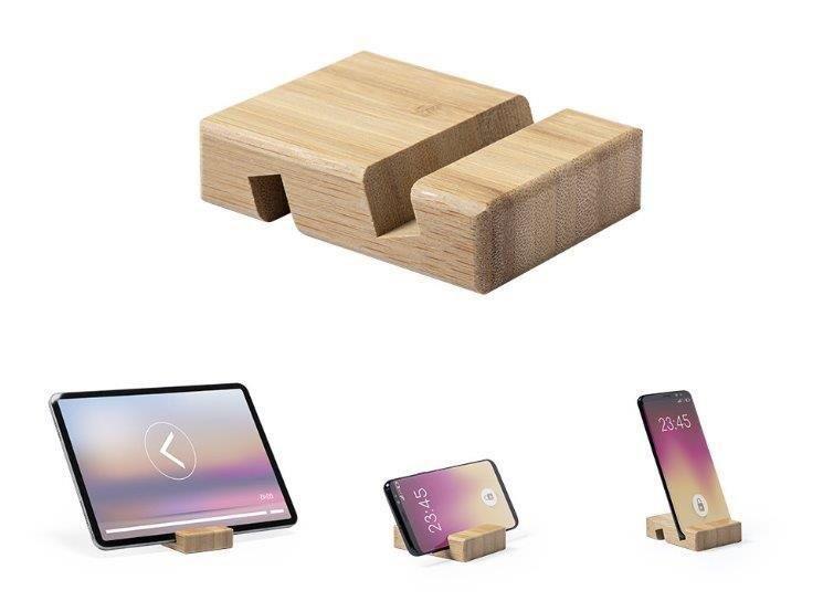 מעמד שולחני לנייד עשוי עץ מעמד שולחני לנייד עשוי עץ
