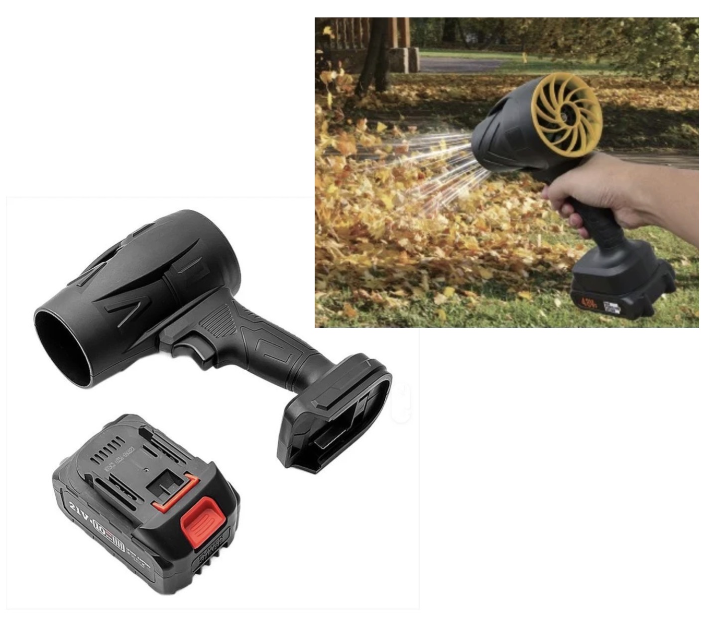 מפוח עלים עוצמתי נטען 