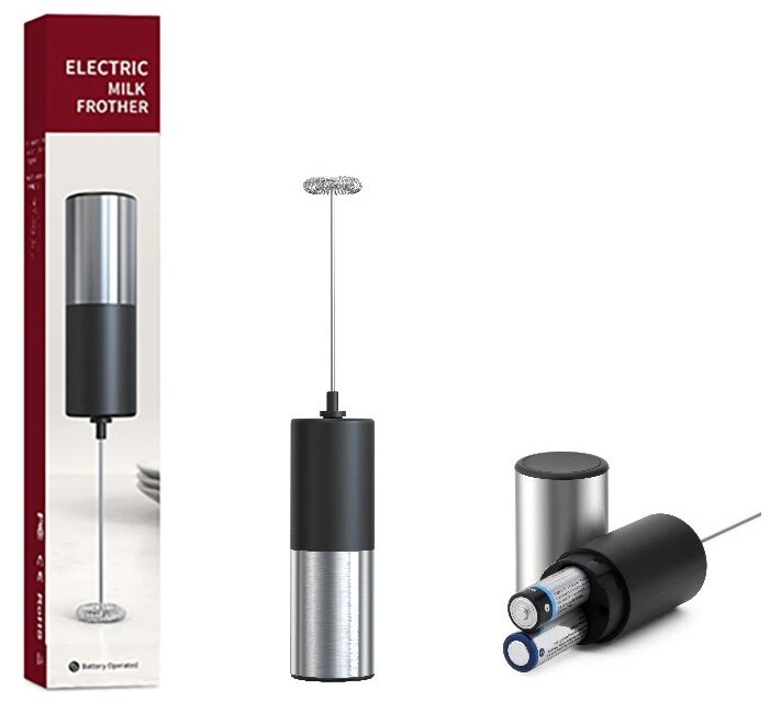 מקציף חלב ידני על סוללות