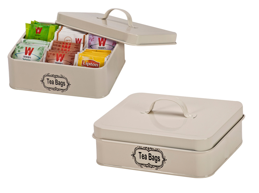 קופסת תה ממתכת