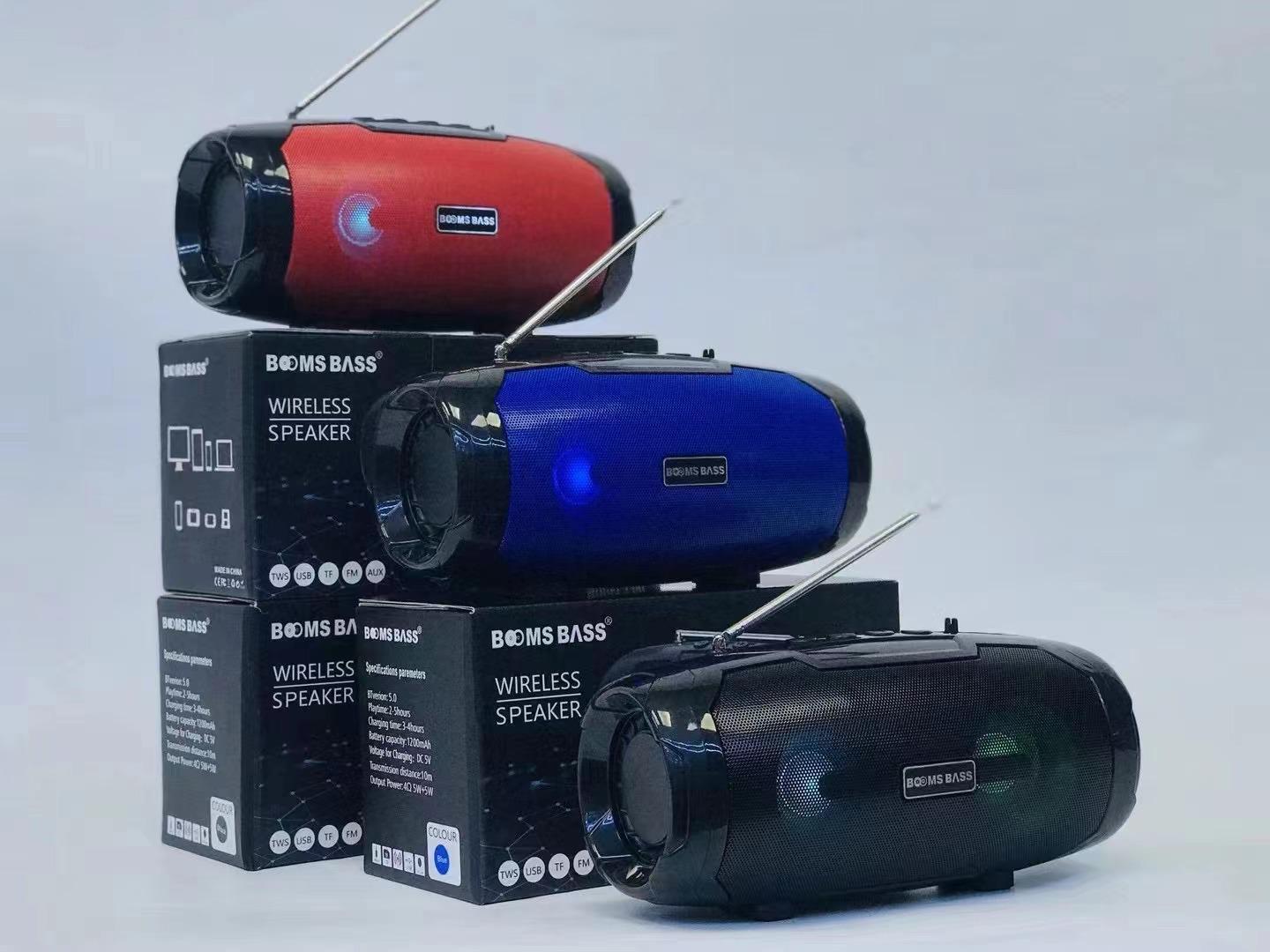 רמקול BOOMS BASS רדיו תאורת לד רמקול BOOMS BASS רדיו תאורת לד