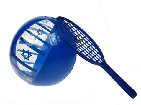 מטקה בשילוב כדור דגל ישראל מטקה בשילוב כדור דגל ישראל